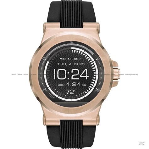 michael kors dylan black gold access smartwatch|Dylan Silicone Black.